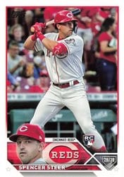 2023 Topps Base Set Spencer Steer #489 card