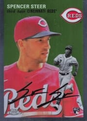 2023 Topps Chrome Platinum Anniversary Base Set Spencer Steer #144 card