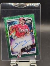 2024 Topps Cosmic Chrome Autographs Spencer Steer #CCA-SS card