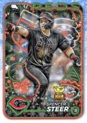 2024 Topps Holiday Base Set Spencer Steer #H112 card