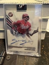 2024 Topps Pristine Autographs Spencer Steer #PA-SS card