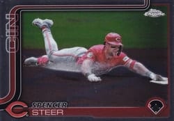 2025 Topps Chrome Base Set Spencer Steer #174 card