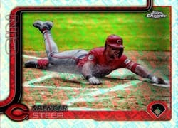 2025 Topps Chrome Logofractor Edition Base Set Spencer Steer #174 card