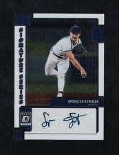 2022 Donruss Optic Signature Series Spencer Strider #SIGS-SS card