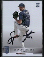 2022 Panini Chronicles Elite Autographs Spencer Strider #18 card