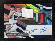 2022 Panini Chronicles Spectra Rookie Dual Jersey Autographs Spencer Strider #RDJA-SS card