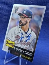 2022 Topps Chrome Platinum Anniversary Autographs Spencer Strider #CPA-SS card