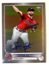 2022 Topps Chrome Rookie Autographs Spencer Strider #RA-SS card