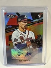 2022 Topps Fire Autographs Spencer Strider #FA-SS card