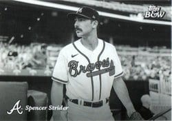 2023 Topps Black & White Base Set Spencer Strider #60 card