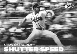 2023 Topps Black & White Shutter Speed Spencer Strider #SS6 card