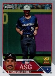 2023 Topps Chrome Update 2023 All-Star Game Spencer Strider #ASGC-45 card