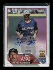 2023 Topps Chrome Update 2023 All-Star Game Autograph Spencer Strider #ASGA-SS card