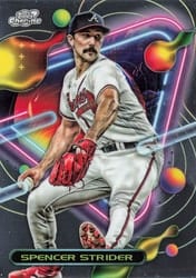 2023 Topps Cosmic Chrome Base Set Spencer Strider #28 card