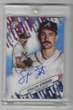 2023 Topps Pristine Fresh Faces Autographs Spencer Strider #FFA-SS card