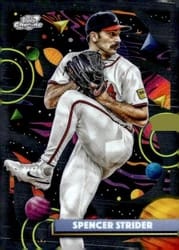 2025 Topps Cosmic Chrome Base Set Spencer Strider #105 card
