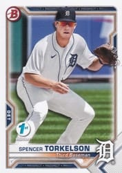 2021 Bowman 1st Edition Base Set Spencer Torkelson #BP-96 card