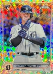 2022 Topps Chrome Logofractor Edition Base Set Spencer Torkelson #115 card