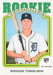 2022 Topps Heritage Rookie Performers Spencer Torkelson #RP-2 card