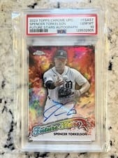 2023 Topps Chrome Update Future Stars Autographs Spencer Torkelson #FSA-ST card