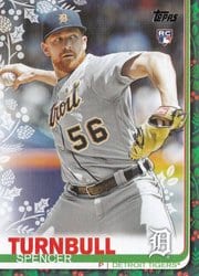 2019 Topps Holiday Base Set Spencer Turnbull #HW49 card