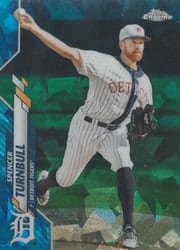 2020 Topps Chrome Sapphire Edition Base Set Spencer Turnbull #445 card