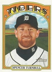 2021 Topps Heritage Base Set Spencer Turnbull #64 card