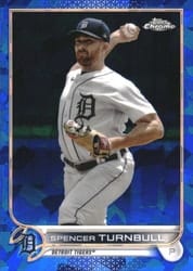 2022 Topps Chrome Sapphire Edition Base Set Spencer Turnbull #228 card