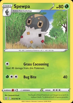Battle Styles Spewpa #12 card