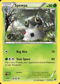 XY Spewpa #16 card