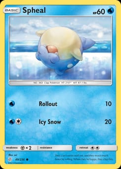 Cosmic Eclipse Spheal #49 card