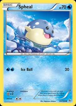 Flashfire Spheal #24 card