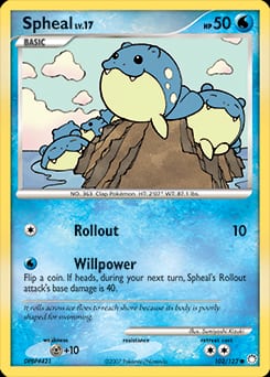 2007 Mysterious Treasures Spheal #102 card