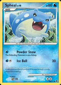 Rising Rivals Spheal #82 card