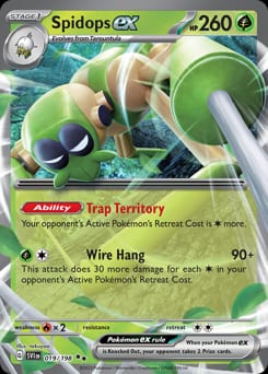 Scarlet & Violet Spidops ex #19 card