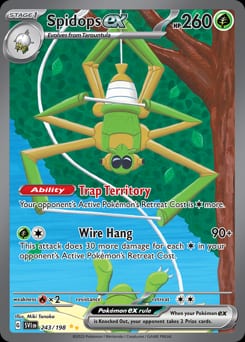Scarlet & Violet Spidops ex #243 card