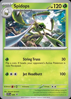 Scarlet & Violet Black Star Promos Spidops #9 card