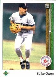 1989 Upper Deck Base Set Spike Owen #161 card