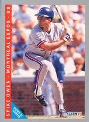 1993 Fleer Base Set Spike Owen #463 card