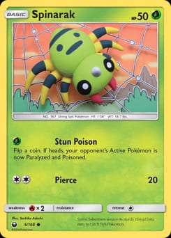 Celestial Storm Spinarak #5 card