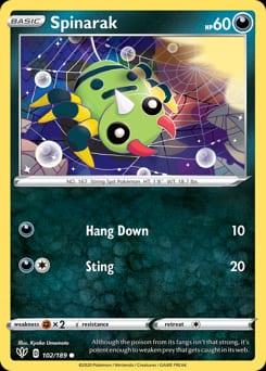 Darkness Ablaze Spinarak #102 card