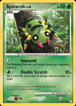 Mysterious Treasures Spinarak #103 card