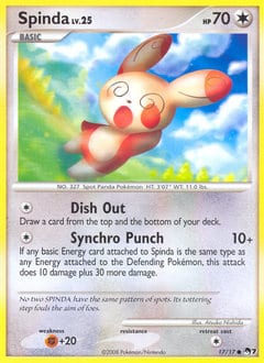POP Series 7 Spinda #17 card