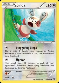 Primal Clash Spinda #115 card