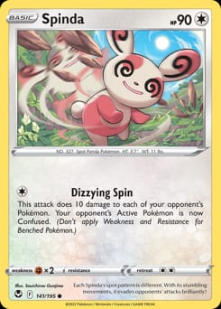 Silver Tempest Spinda #141 card