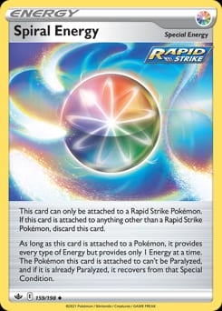 Chilling Reign Spiral Energy #159 card