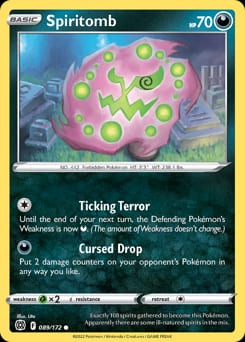 2022 Brilliant Stars Spiritomb #89 card