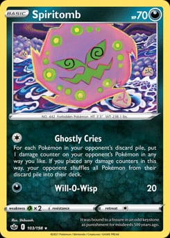 Chilling Reign Spiritomb #103 card