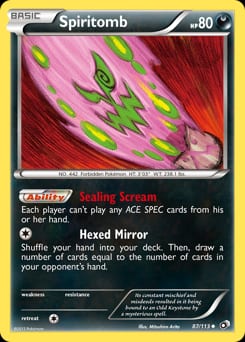 Legendary Treasures Spiritomb #87 card