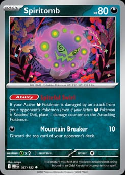 Mega Evolution Spiritomb #87 card